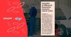 Artículo de prensa sobre el acuerdo de Pepper y Aurgi