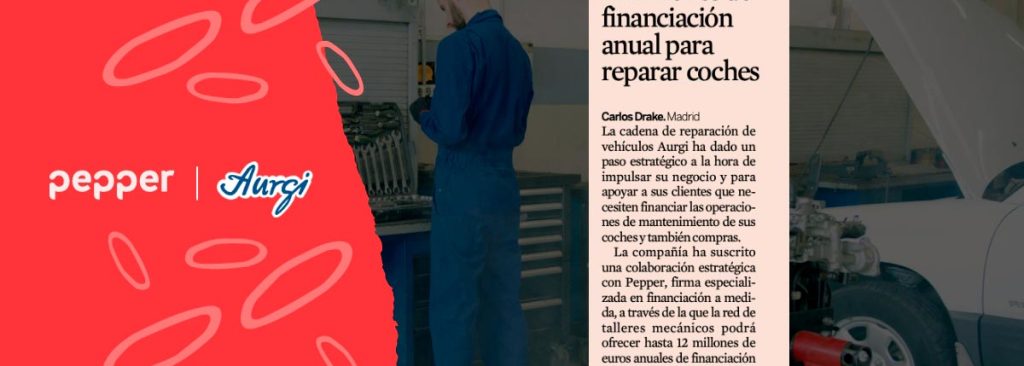 Artículo de prensa sobre el acuerdo de Pepper y Aurgi